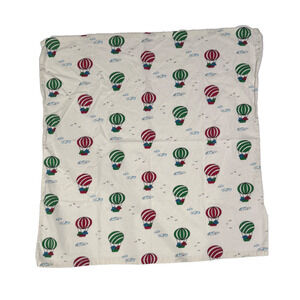 Encompass Merit Hospital Baby Blanket Swaddle Hot Air Balloons Clouds Sky Cotton